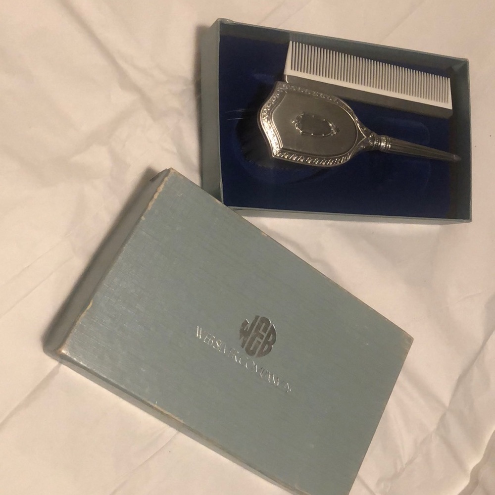 Kids/baby comb set Web Silver Co